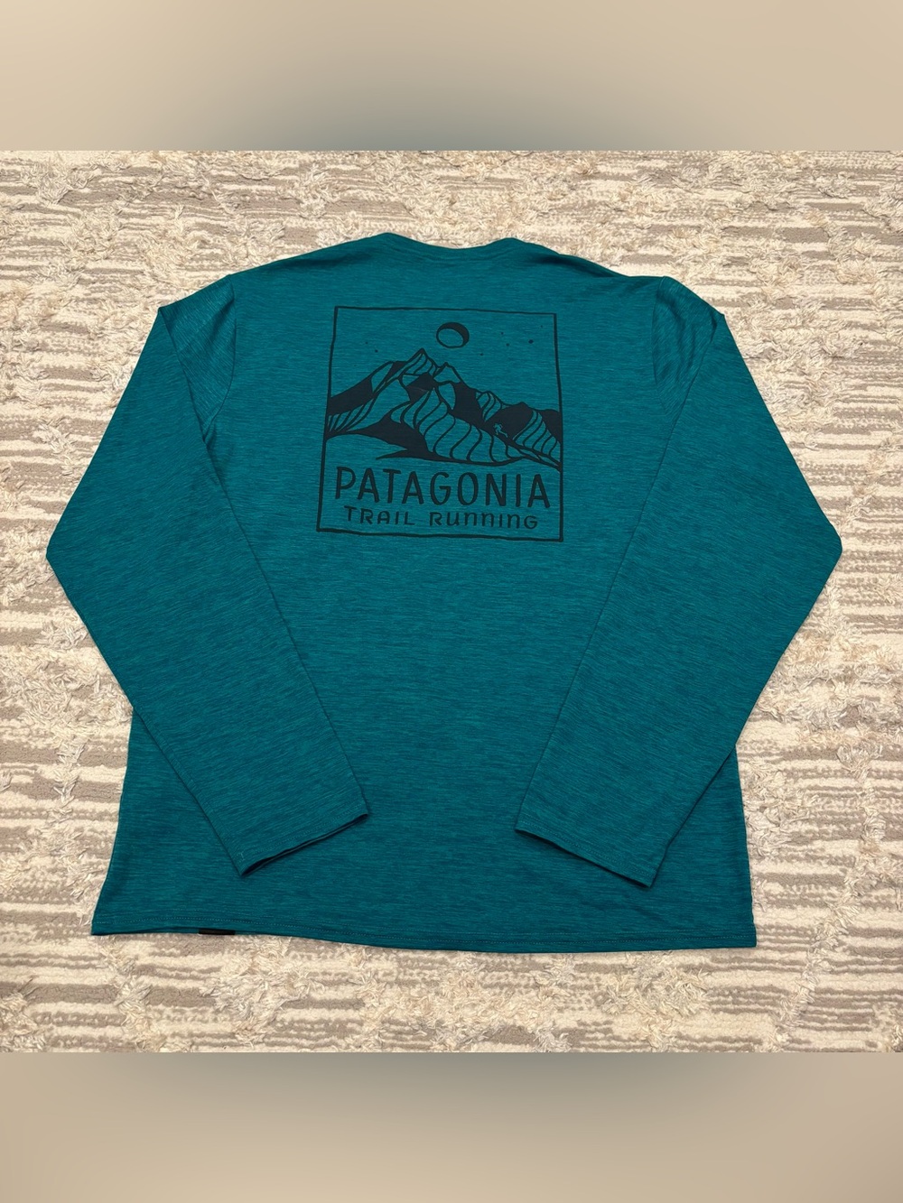 Patagonia Capilene Cool Daily Graphic Long Sleeve Men’s Small Trail Running Rare